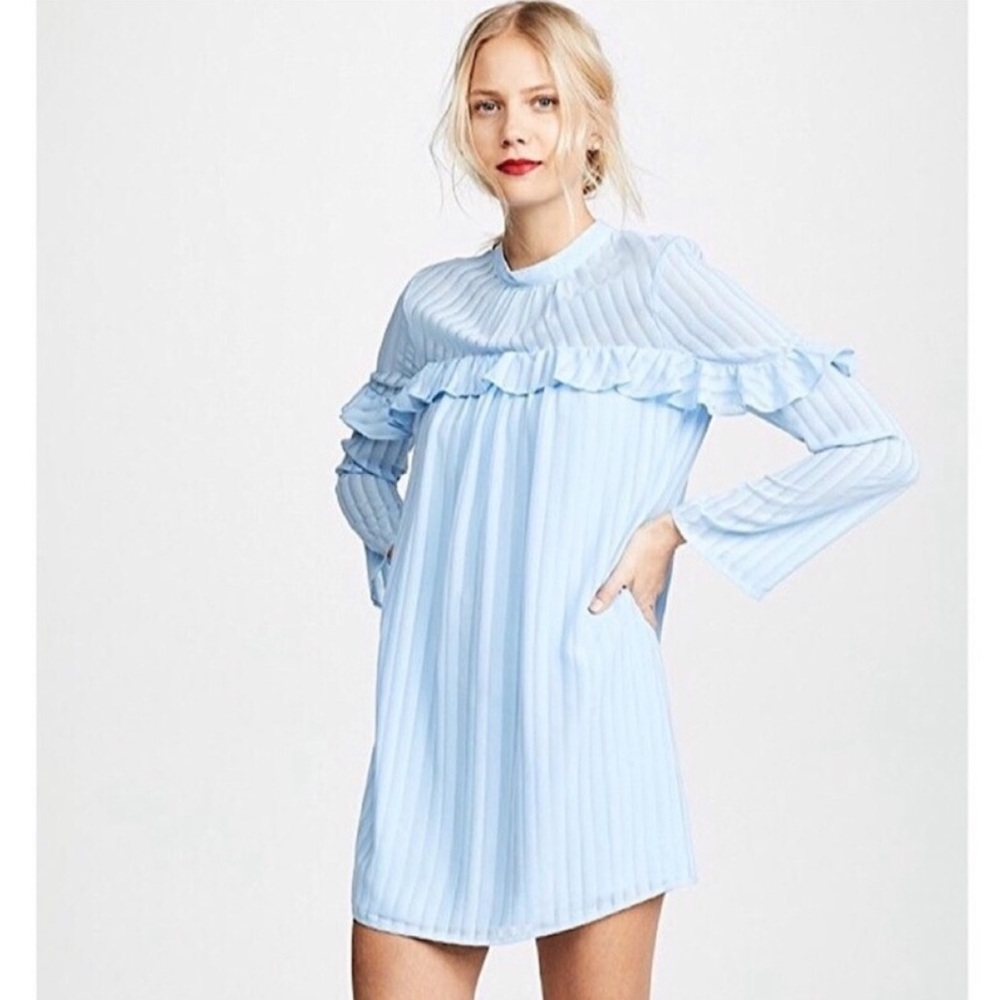 🌿ALI&JAY BABY BLUE SHEER DRESS